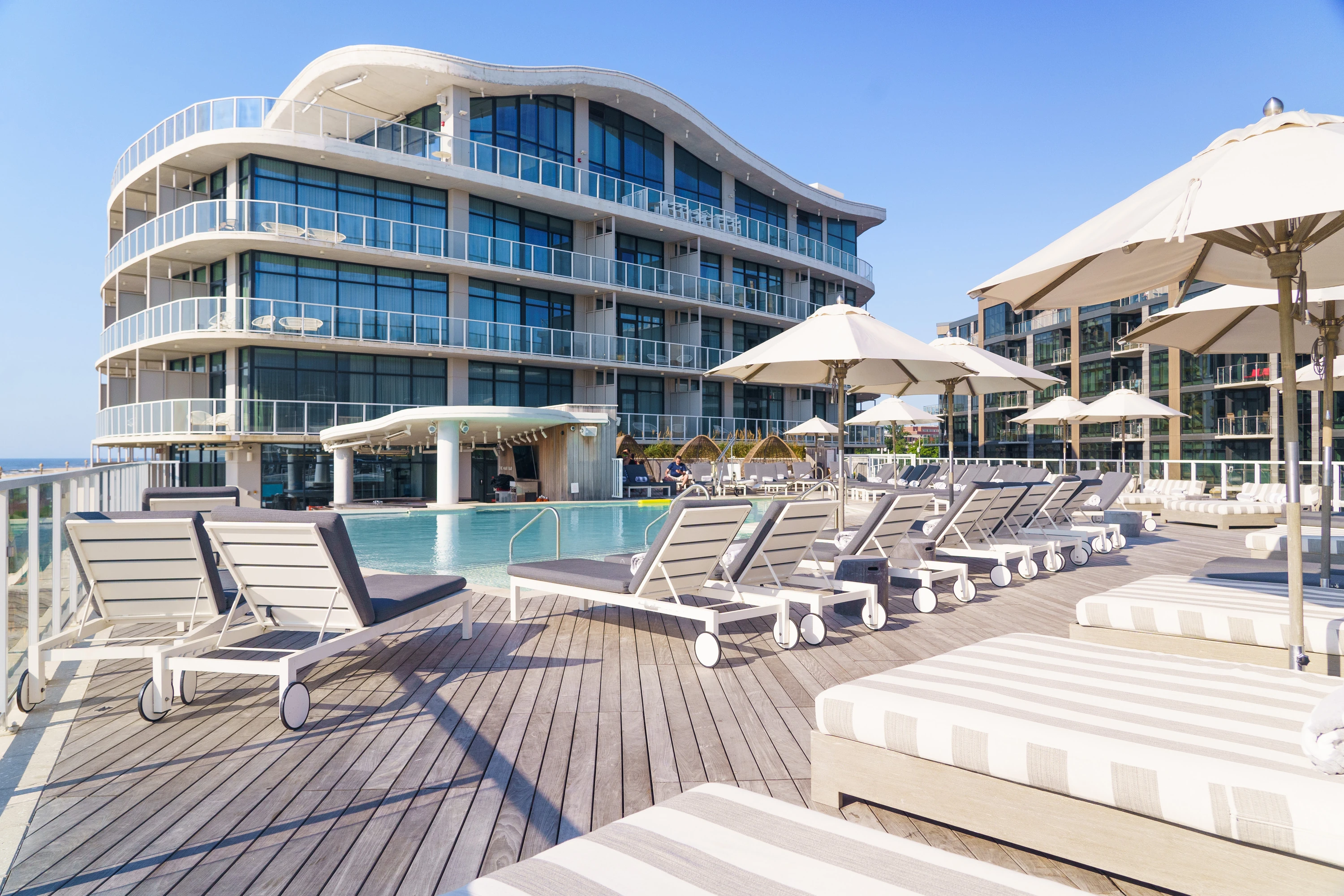 Wave Resort pool in Long Branch, New Jersey