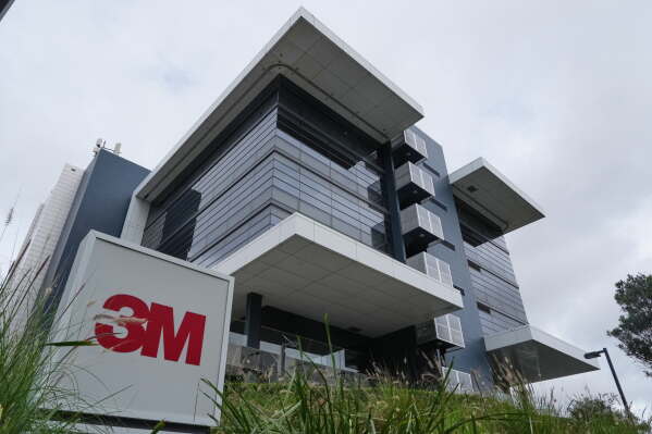The 3M chemical manufacturer's building is seen in a suburb of Sydney, Thursday, May 28, 2026. (AP Photo/Mark Baker)