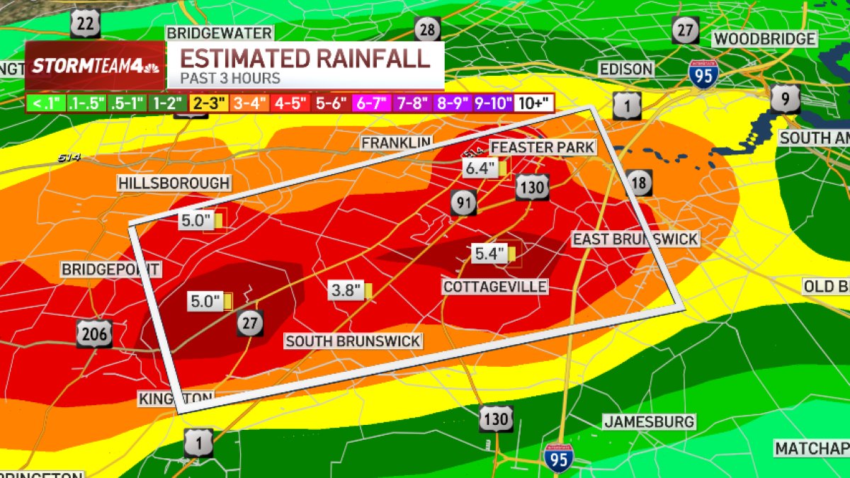 Flash flood warnings issued for NYC, NJ after major storms – NBC New York