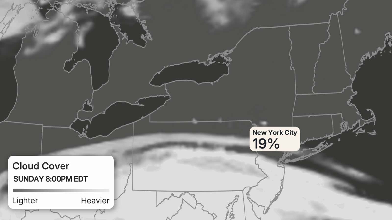 Cloud Cover NYC Sun