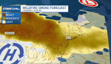 Canadian wildfire smoke to blanket NYC area amid dangerous heat – NBC New York