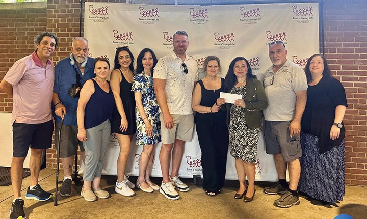 The Foundation was also honored to receive a gen­erous $2,500 donation from First Central Savings Bank, presented by Anna-Marie Sardarian Vallone and Maria Betzios, reaffirming the bank’s long­standing commitment to supporting local charitable organizations and the mission of the Save a Young Life Foundation.