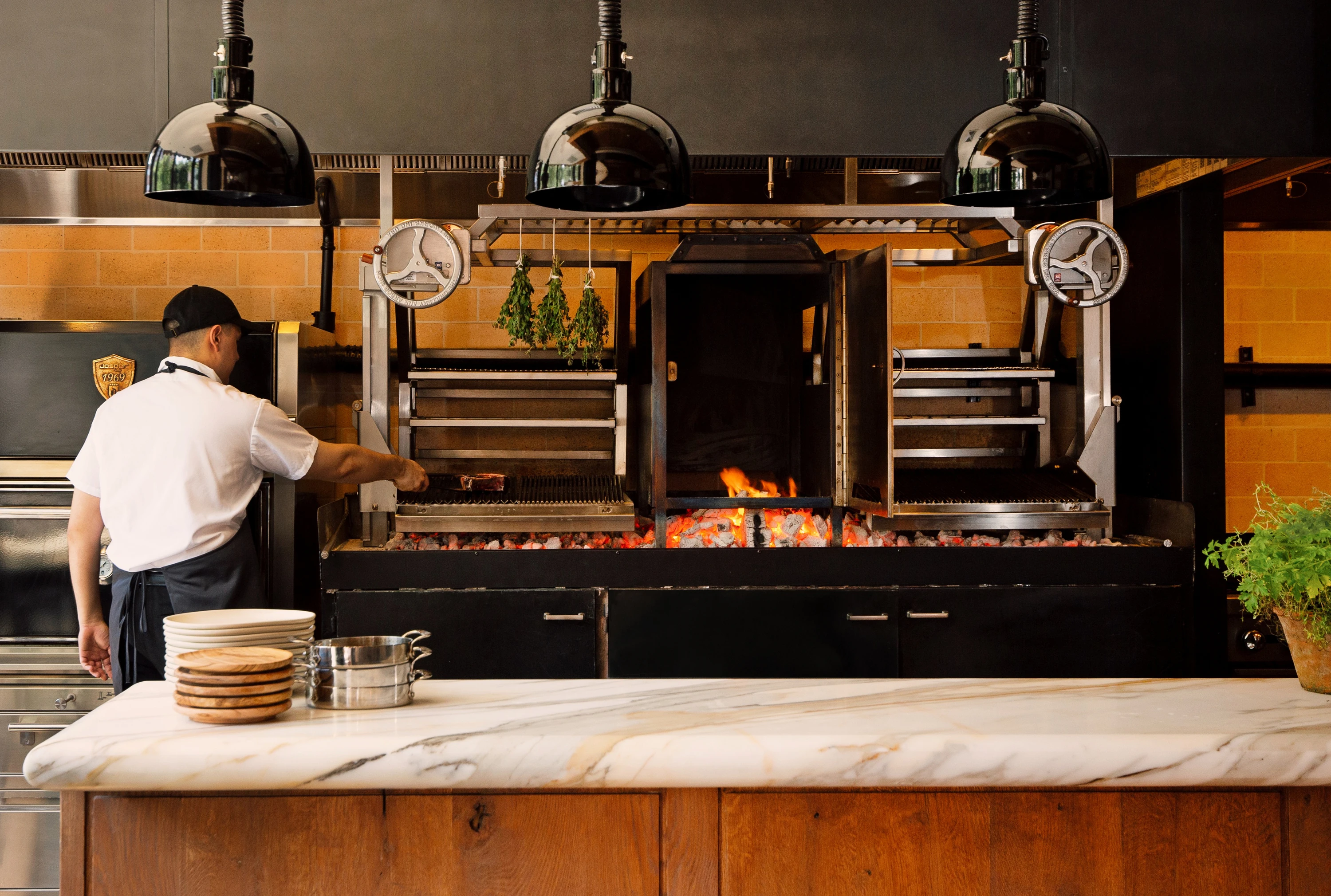 The live-fire grill at Graciela.