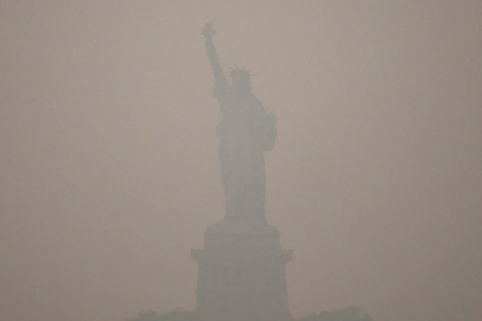 New York Climate Wildfires Smoke