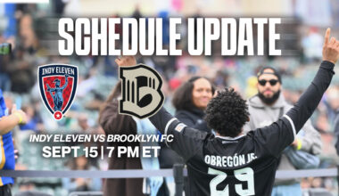 Indy Eleven Match Rescheduled for September 15