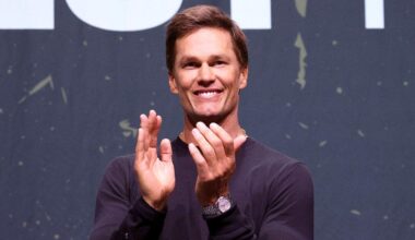 Tom Brady attempts to slap Logan Paul at Fanatics Fest in New York