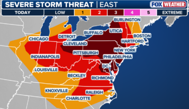 NYC weather timeline: Severe storms, flash flooding possible Saturday