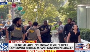 FBI investigating incendiary device outside NYC federal building
