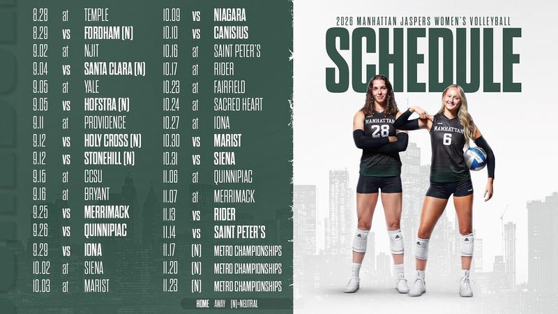 Women's Volleyball Announces 2026 Schedule