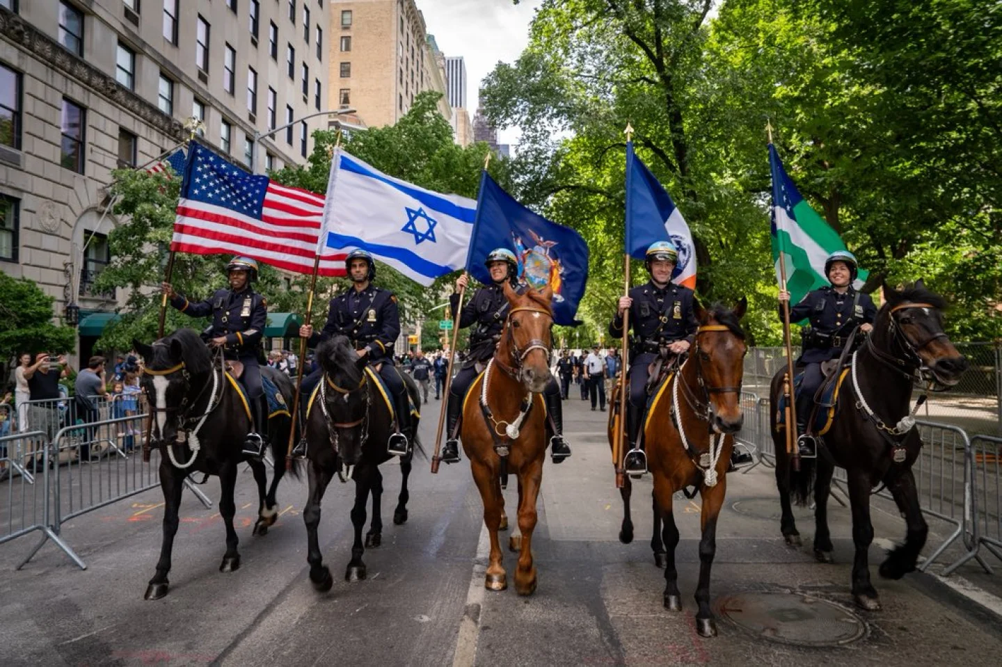 Israel Day on Fifth parade NYPD