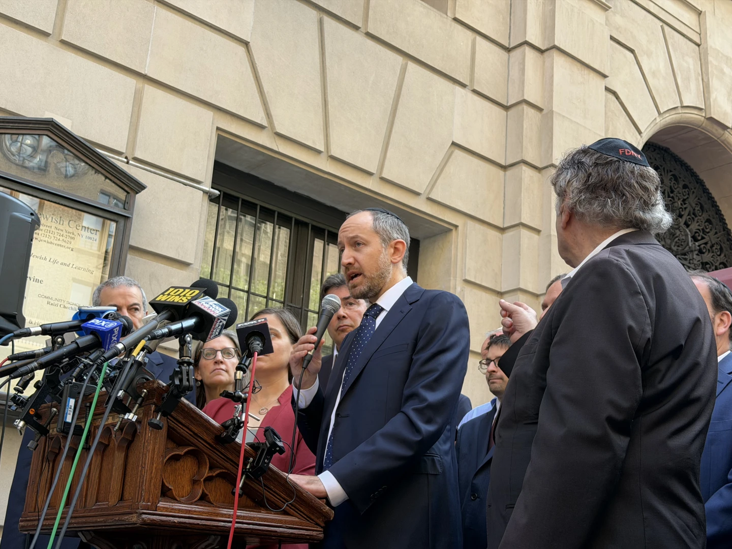 Jewish Center presser