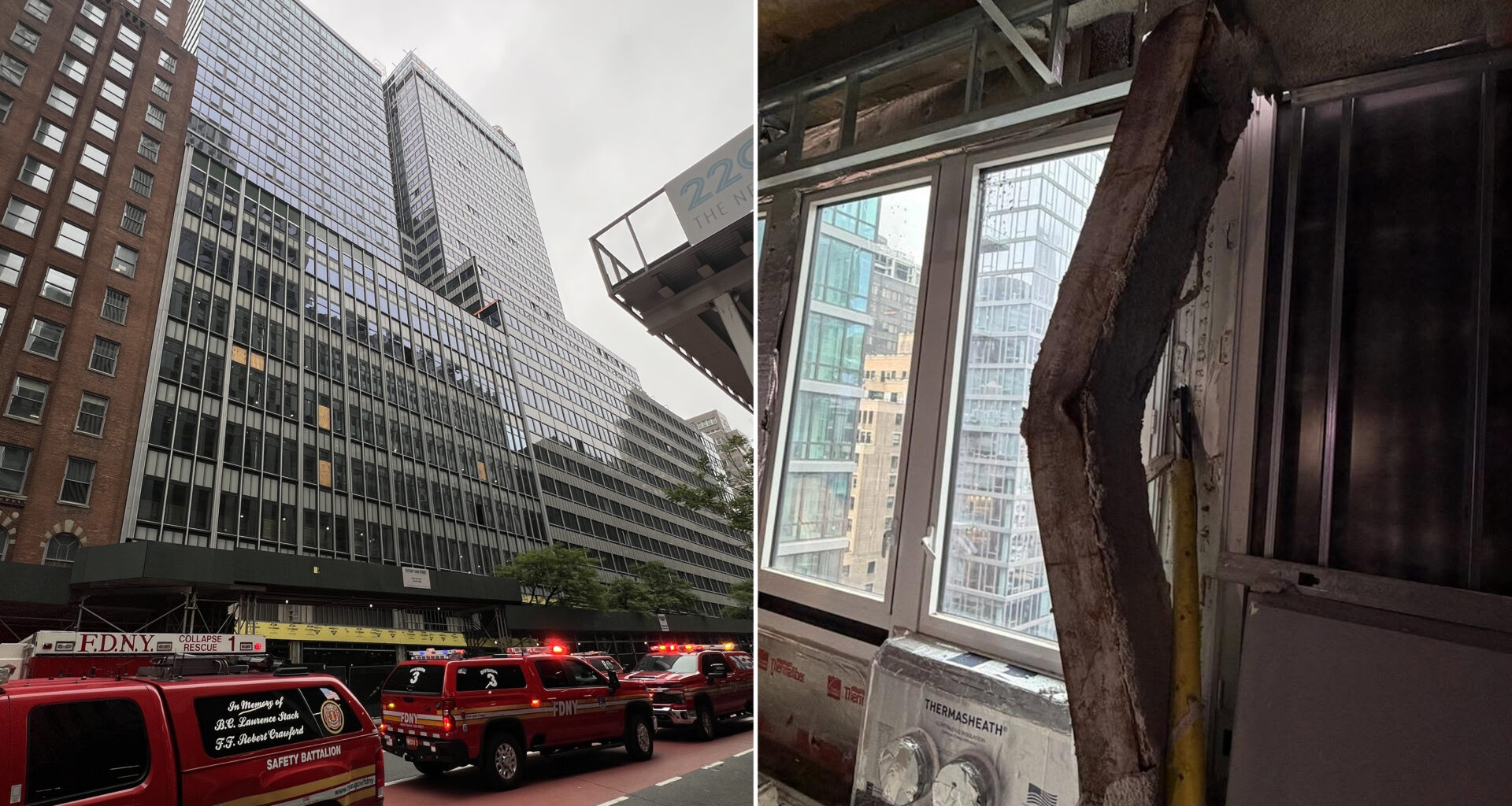 E. 43rd St. reopened as former Pfizer building stabilized after near collapse