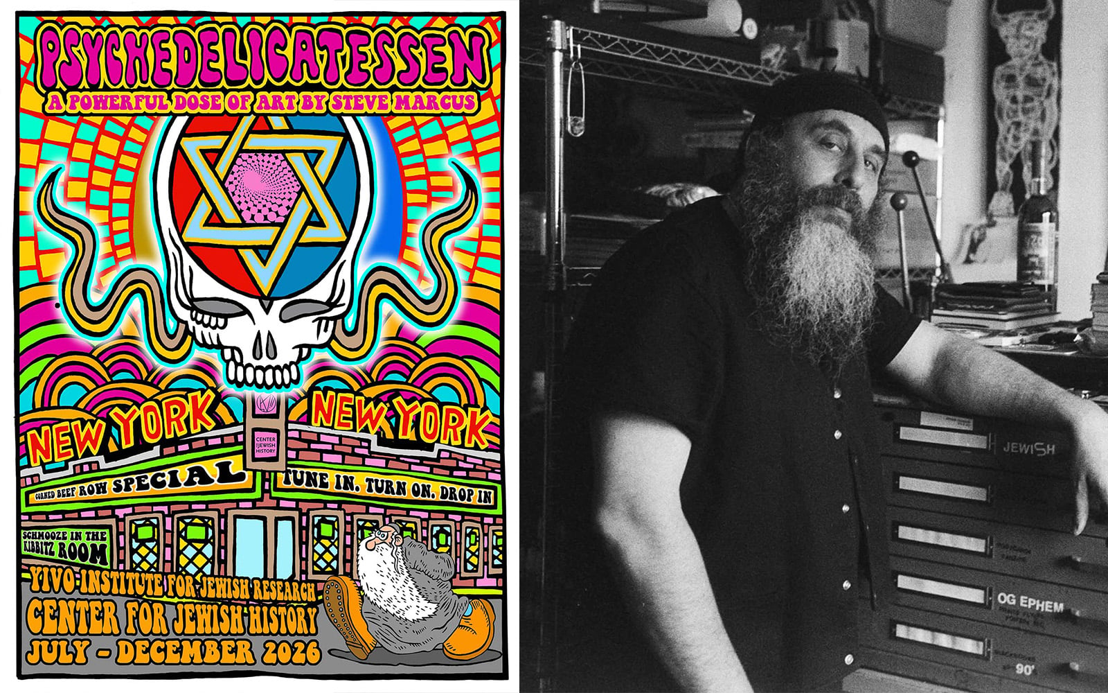 ‘Rabbinic trips’: NY exhibit blends groovy psychedelic counterculture, Jewish tradition