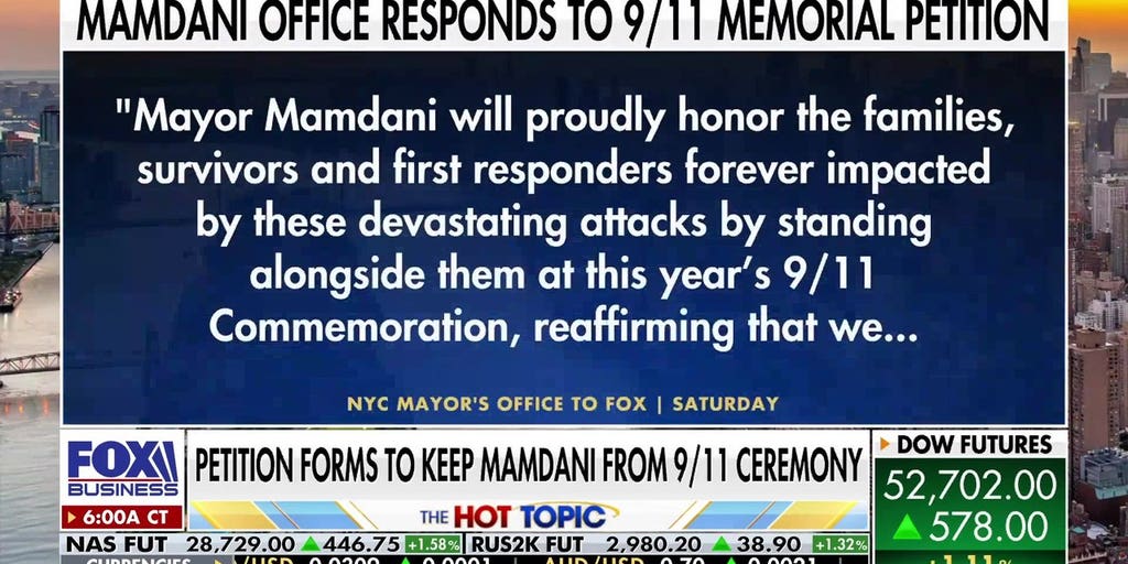 9/11 families demand NYC Mayor Mamdani be banned from memorial