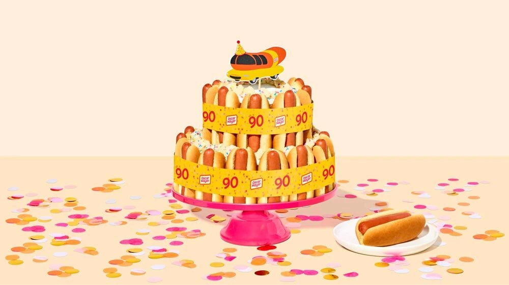 Oscar Mayer Weiner Cake.