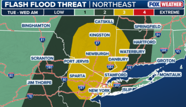NYC area under flood watch as severe weather threatens Tri-State