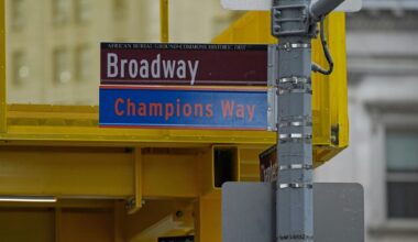 How to bid for Knicks ticker-tape street sign