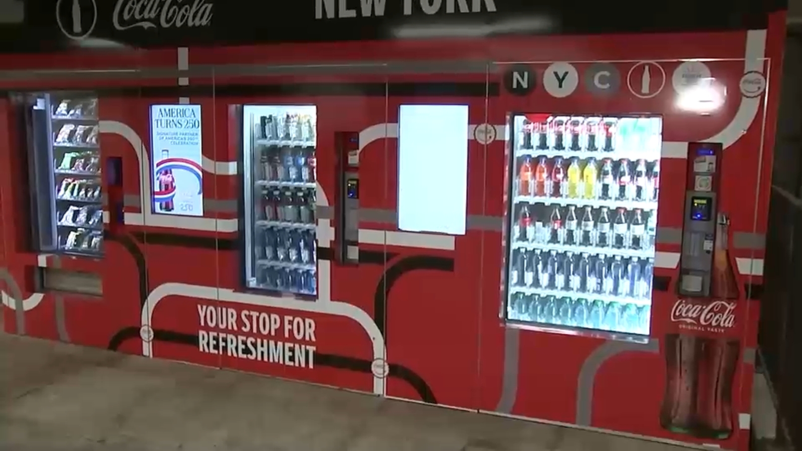 NYC cashless vending machines popping up at some subway stations