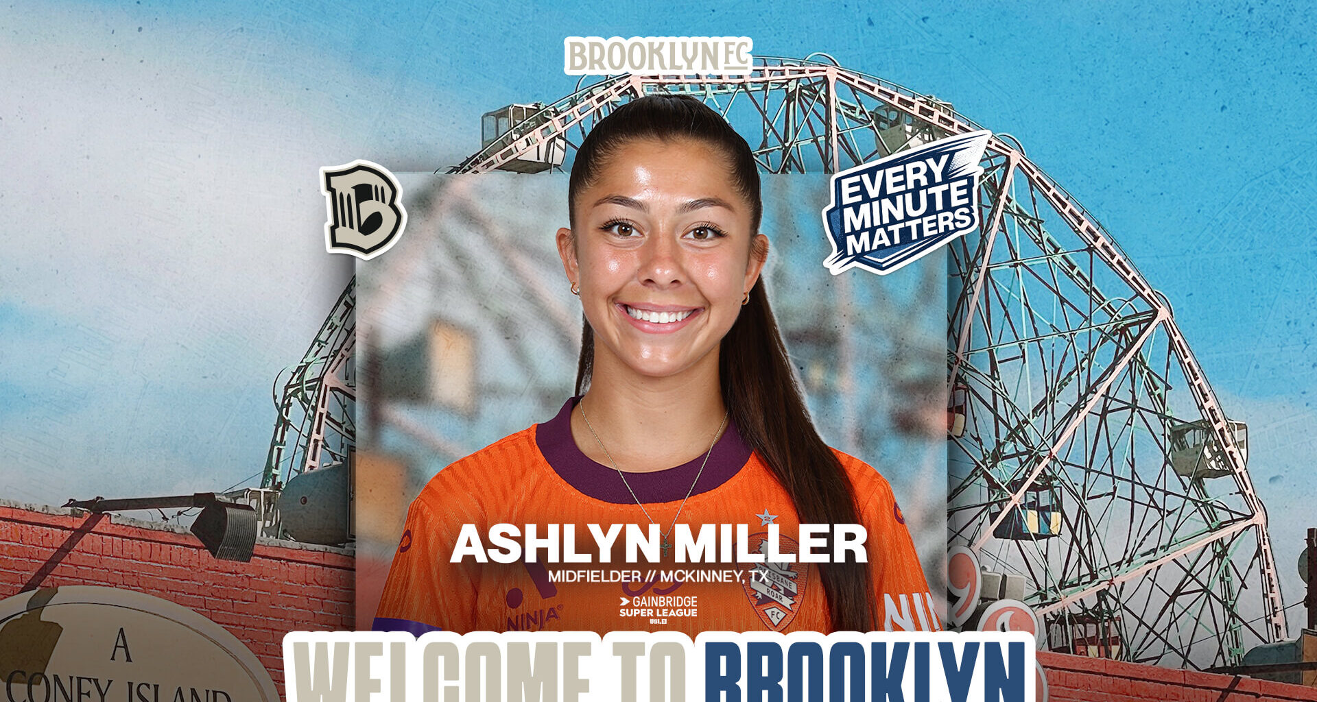 Brooklyn FC Women Sign Midfielder Ashlyn Miller