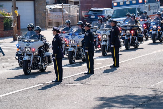 The funeral services for Staff Sgt. Angel Rampersad, a U.S. service member who was killed in an Iranian missile attack on an air base in Jordan, at the Calvary Assembly of God Church on Rockaway Blvd. in Ozone Park, Queens, on Friday, July 31, 2026. (Theodore Parisienne / New York Daily News)