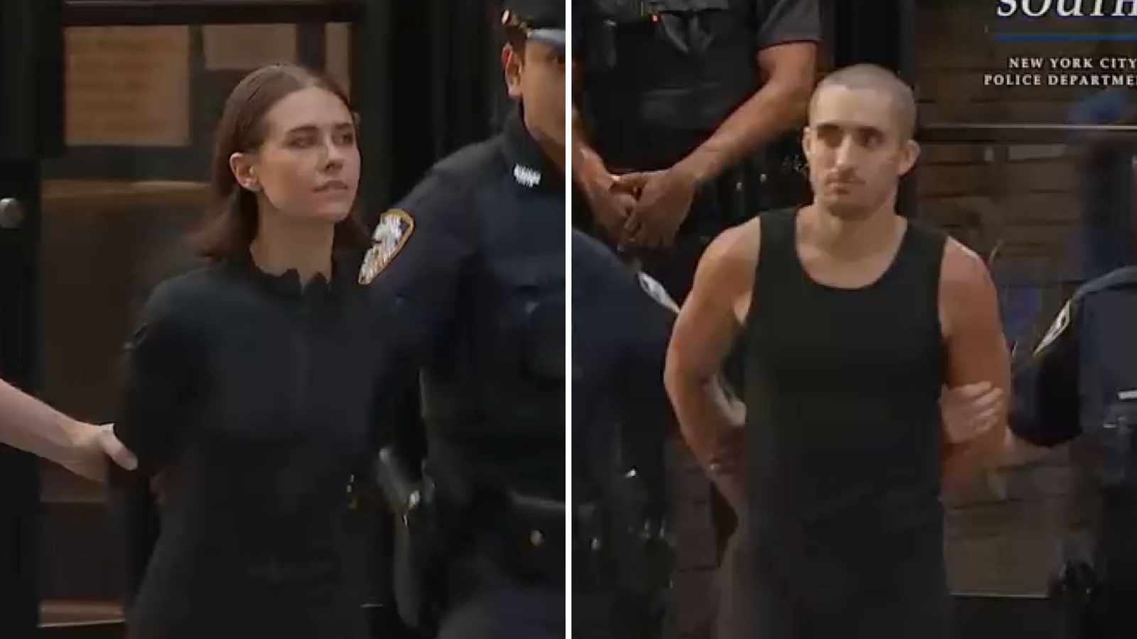 Angela Nikolau and Ivan Kuznetsov, couple who scaled Empire State Building with banner, released from jail after court appearance