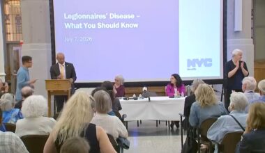 Town hall addresses residents as Legionnaires' disease cases rise to 23 on Manhattan's Upper East Side