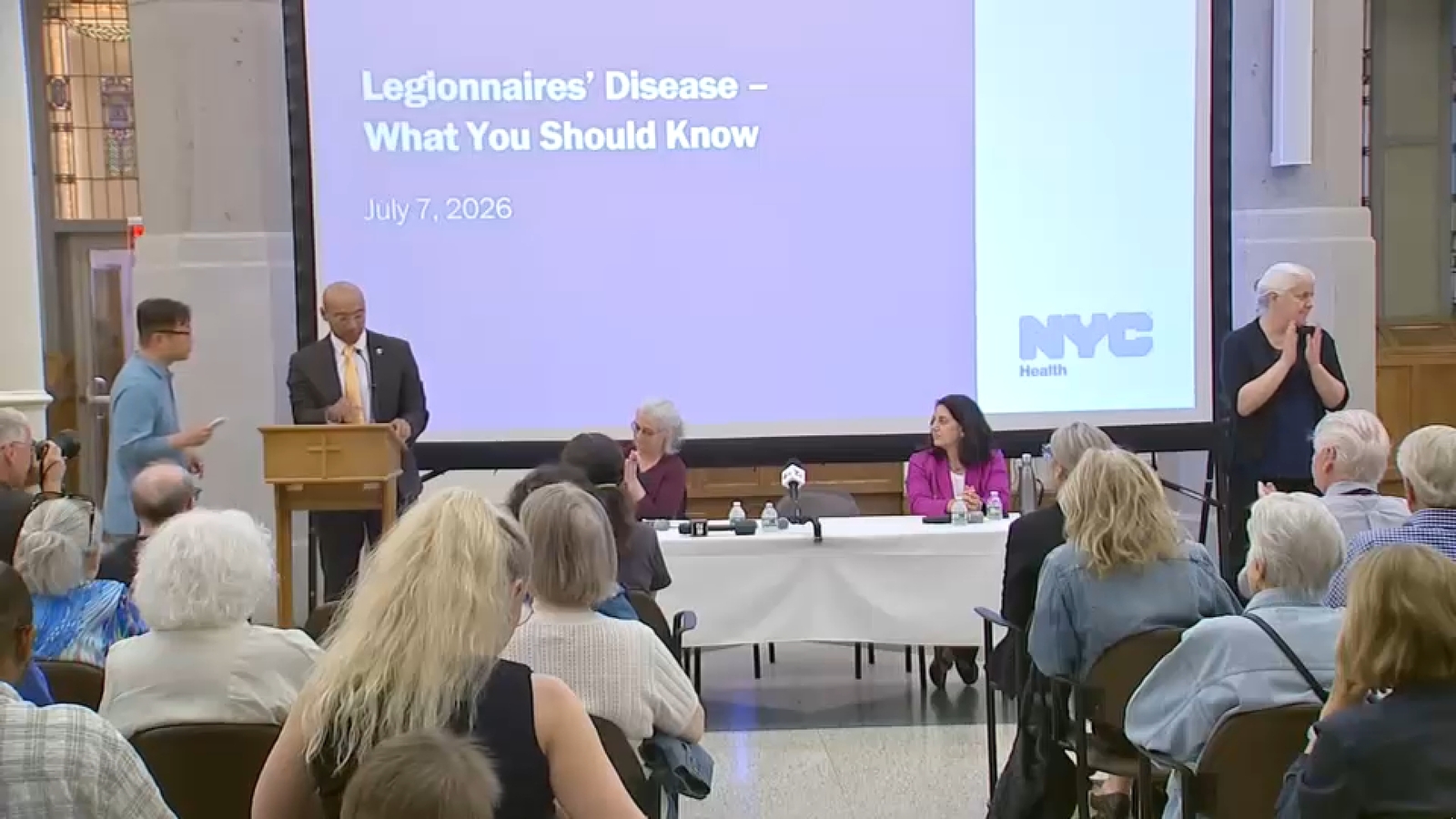 Town hall addresses residents as Legionnaires' disease cases rise to 23 on Manhattan's Upper East Side