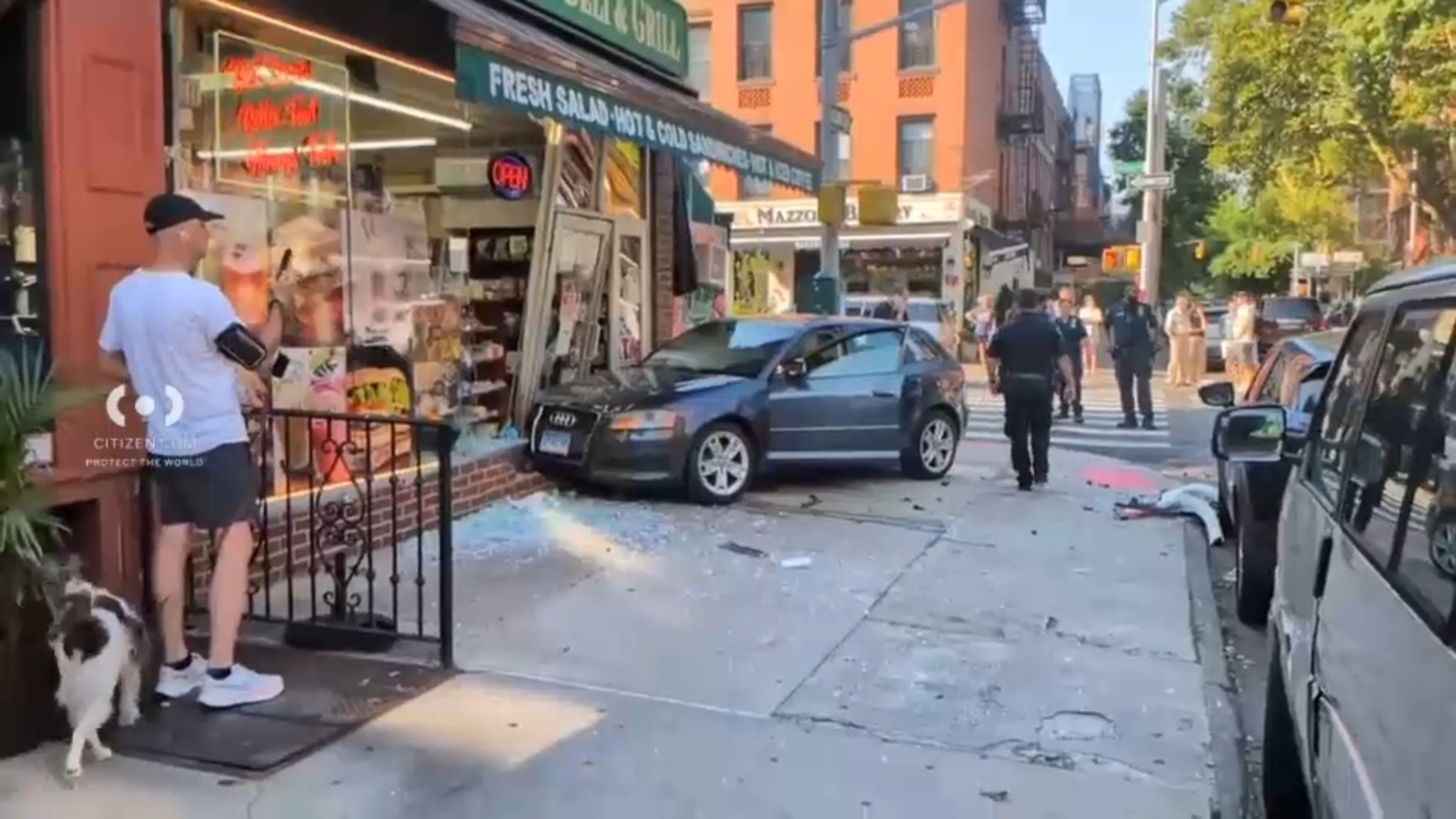 Car smashes into Brooklyn deli storefront in Carroll Gardens; 2 taken to hospital