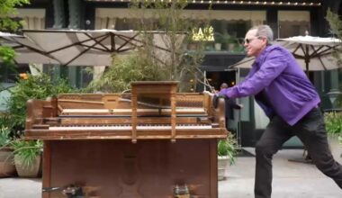 How a musician's 500-pound piano is making music accessible in New York City