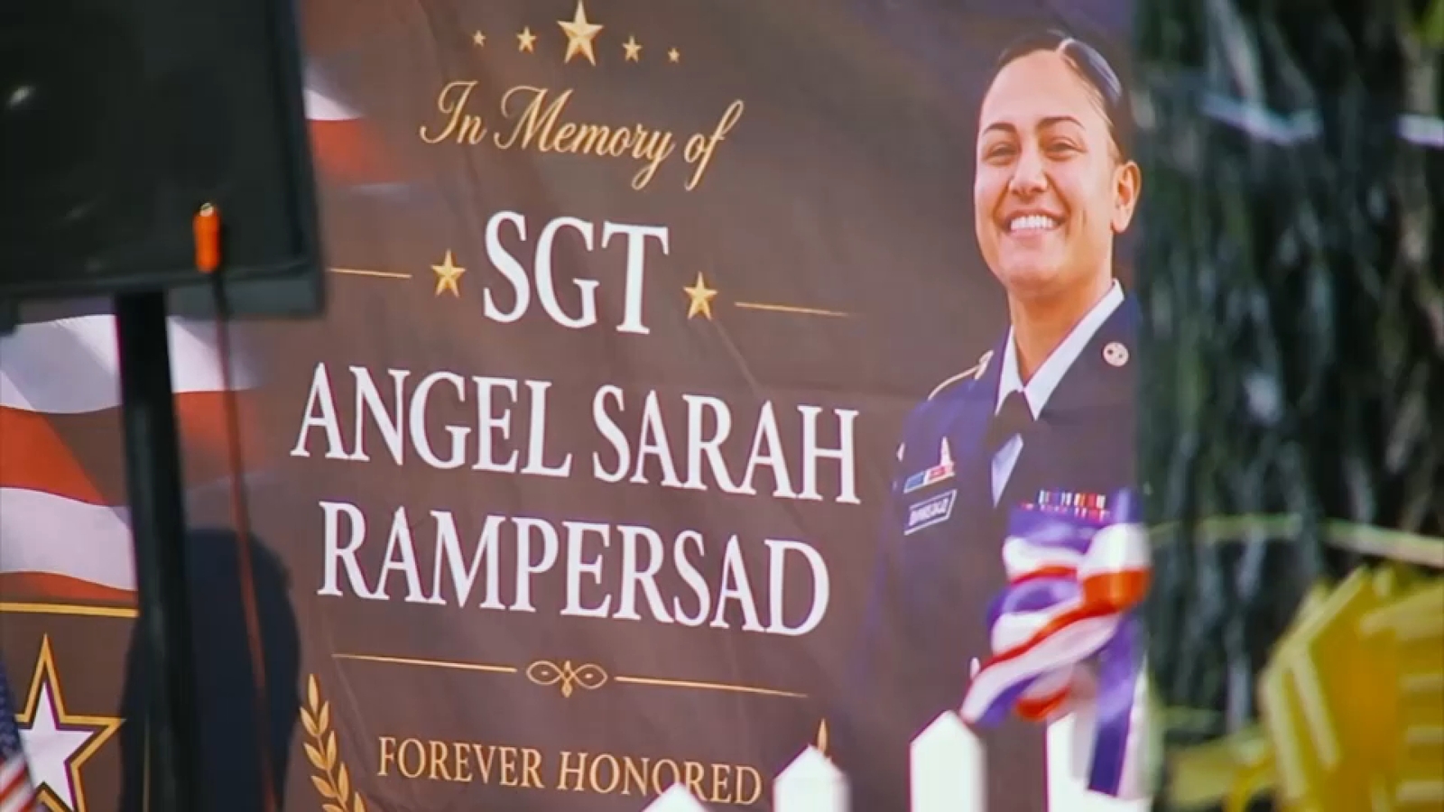 Queens community holds candlelight vigil for staff sergeant Angel Rampersad killed in Jordan by Iranian missile