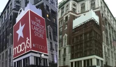 Macy's red shopping bag billboard in Herald Square taken down after decades