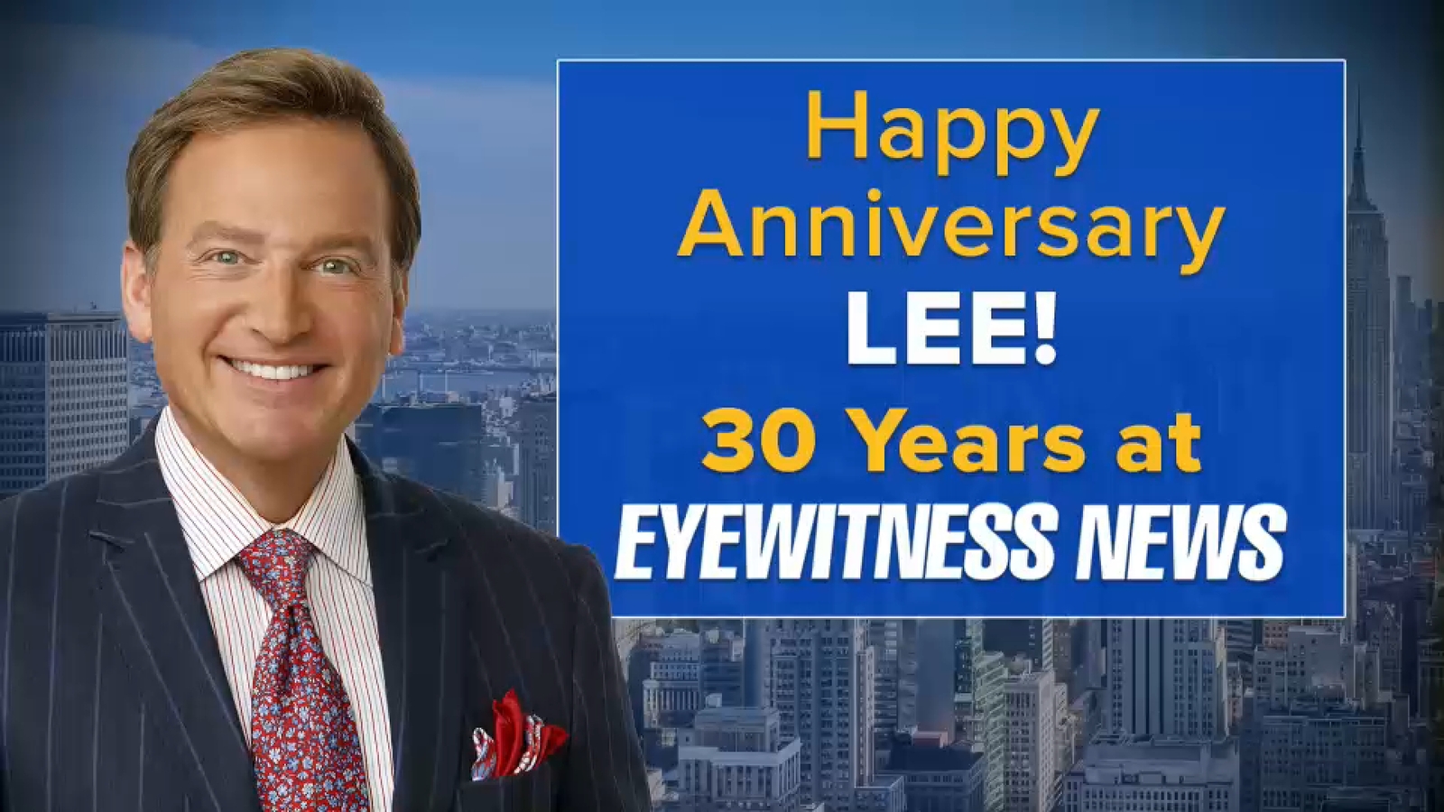 Chief Meteorologist Lee Goldberg is celebrating 30 years at WABC-TV