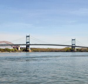 On July 11, 1936, 90 years ago, the bridge opened to traffic with a star- studded ceremony on the Manhattan to Randall’s Island ramp attended by President Franklin D. Roosevelt, Governor Herbert H. Lehman, and Mayor Fiorello La Guardia. The total construction cost (in 1936) was $60,300,000 and the toll was $0.25. Photo Courtesy of MTA Bridges and Tunnels Special Archive.