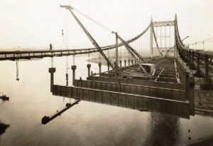 Construction began in 1929 amid the Wall Street crash that started the Great Depression. Photo Courtesy of MTA Bridges and Tunnels Special Archive.