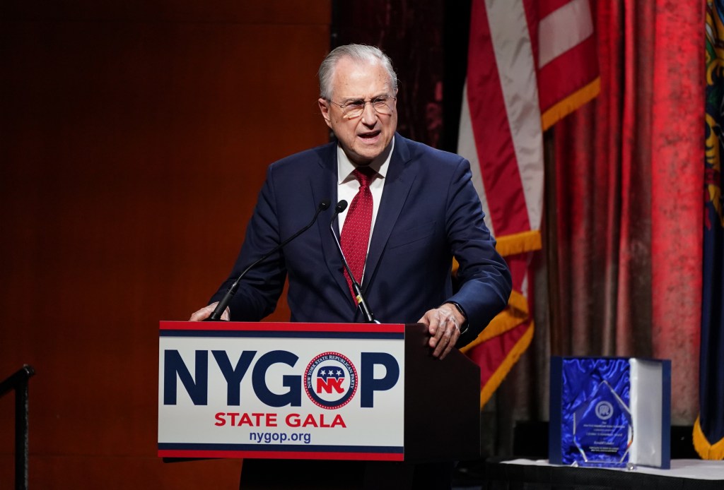 New York State Republican Committee Chairman Ed Cox speaking at the 2024 New York GOP Gala.