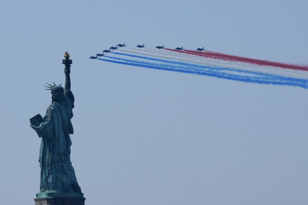The United States celebrates its 250th anniversary on Independence Day in New York City