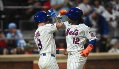 Francisco Lindor drives in 6, Mets thump Braves 14-3