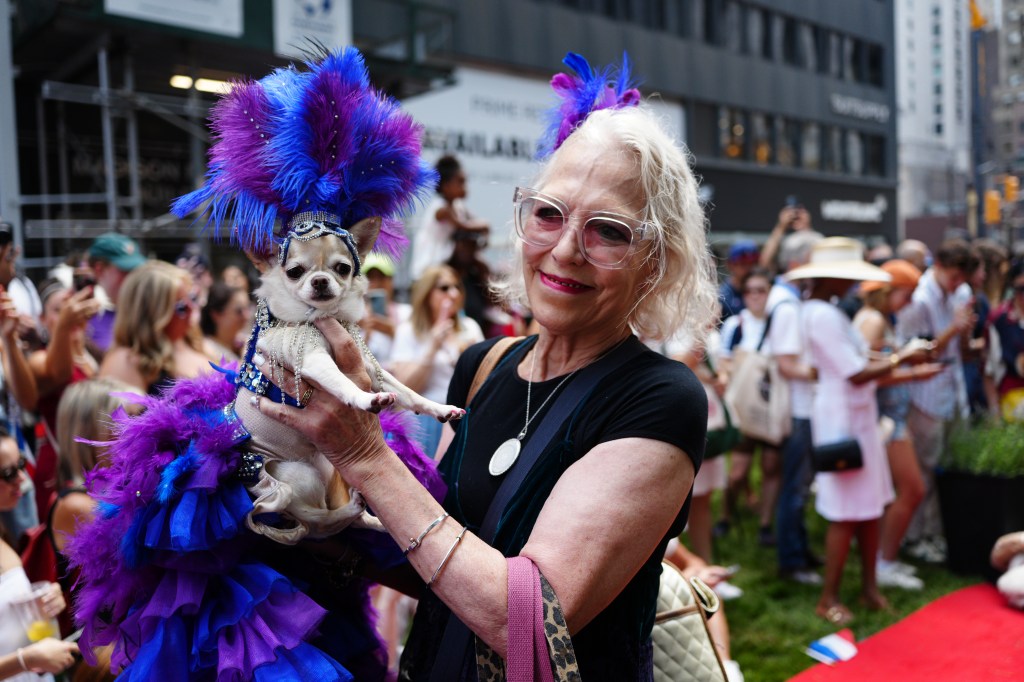 Dogs participate in the New York Dog Parade during LAlliance New Yorks annual Bastille Day celebration on Madison Avenue in New York, Sunday, July 12, 2026. The event marks Frances national holiday and commemorates the storming of the Bastille on July 14, 1789. (James Keivom for NY Post)