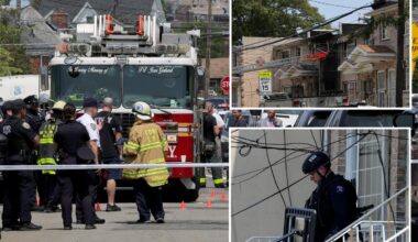 Cops shoot maniac armed with shotgun outside NYC house -- then find 2 dead inside: sources