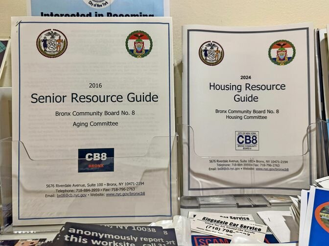 Residents can find a variety of resources at Bronx Community Board 8&rsquo;s office, located at 5676 Riverdale Ave., many of which are printed in several languages.
