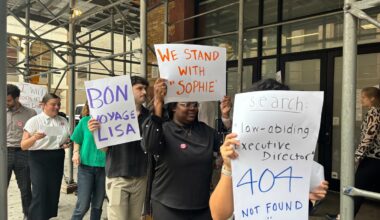 Last September, BDS workers picketed after executive director Lisa Schreibersdorf allegedly urged a union delegate to decertify the union.