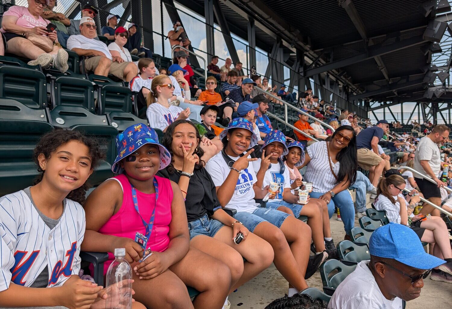 Students at Brooklyn Avenue School in the Valley Stream 24 School District recently enjoyed the PTA Family Fun Day at Citi Field.