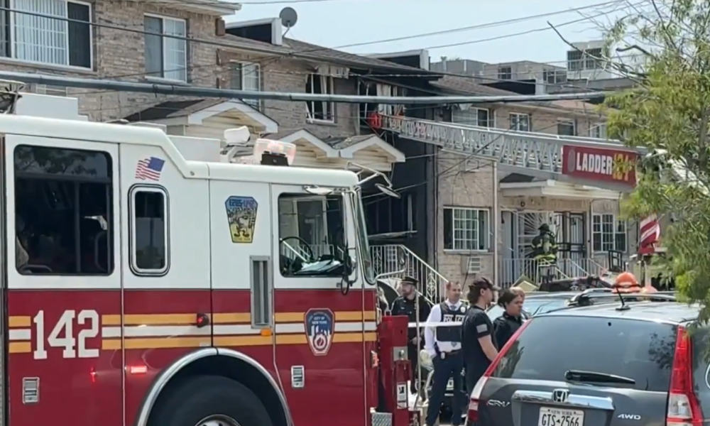 Armed man shot by police after Queens house explosion; 2 found dead inside