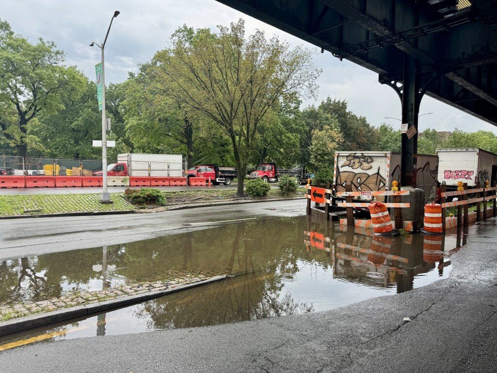 Kingsbridge saw flooding in several spots July 22 &mdash; such as on Broadway, under the elevated 1 train line.