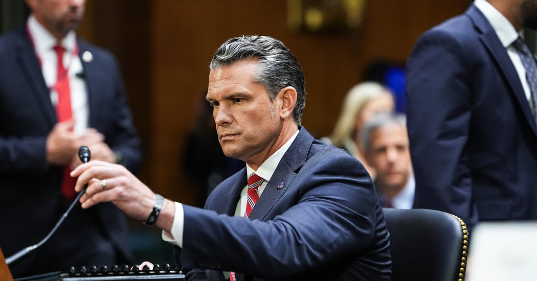 Trump Live Updates: Hegseth and Caine Testify on Iran War Funding