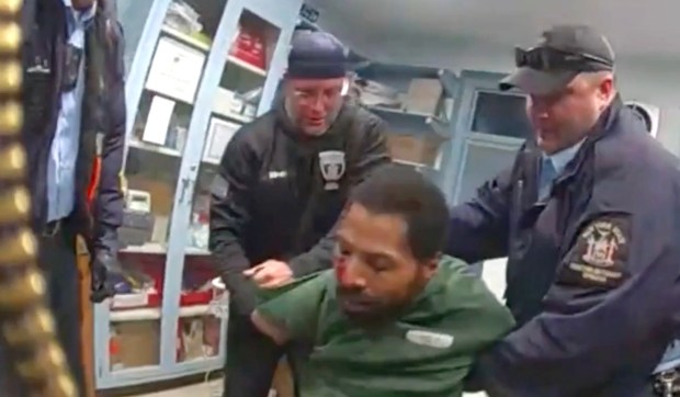 Body camera footage shows officers beating inmate Robert Brooks at the Marcy Correctional Facility in Oneida County, NY on December 9th, 2024