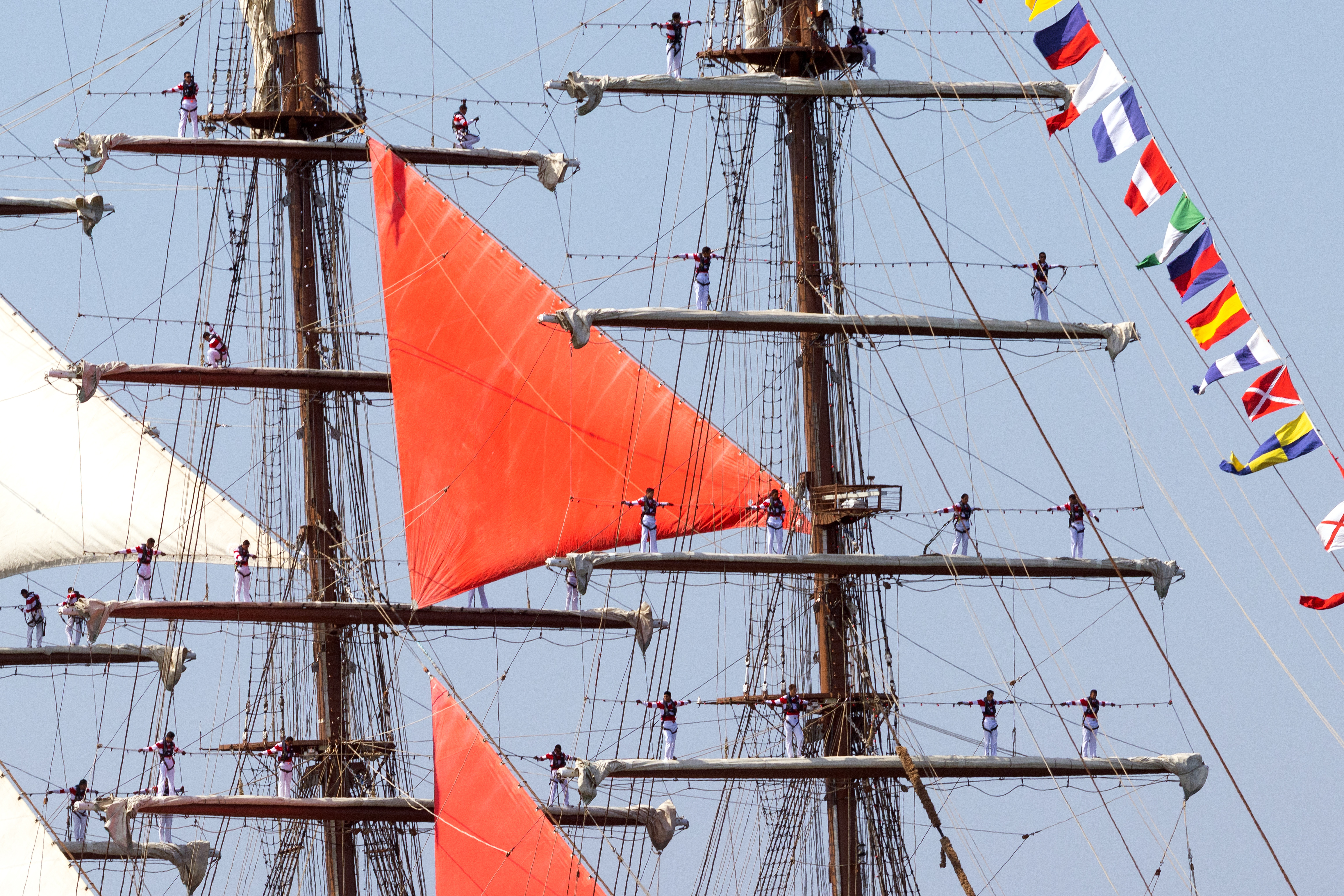 Parade of Tall Ships cruises through New York Harbor to celebrate Sail4th 250
