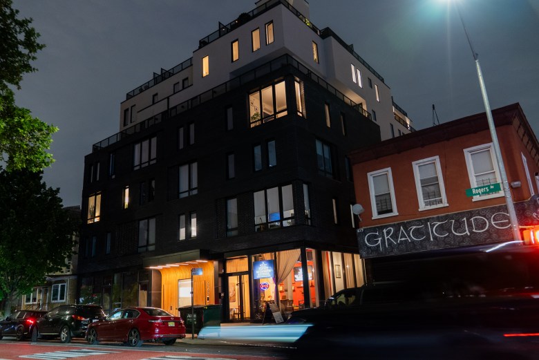 The exterior of La Cachette du Coin restaurant at 625 Rogers Avenue in Brooklyn on Friday, May 29, 2026. Photo by Allison Hunter for The Haitian Times. 