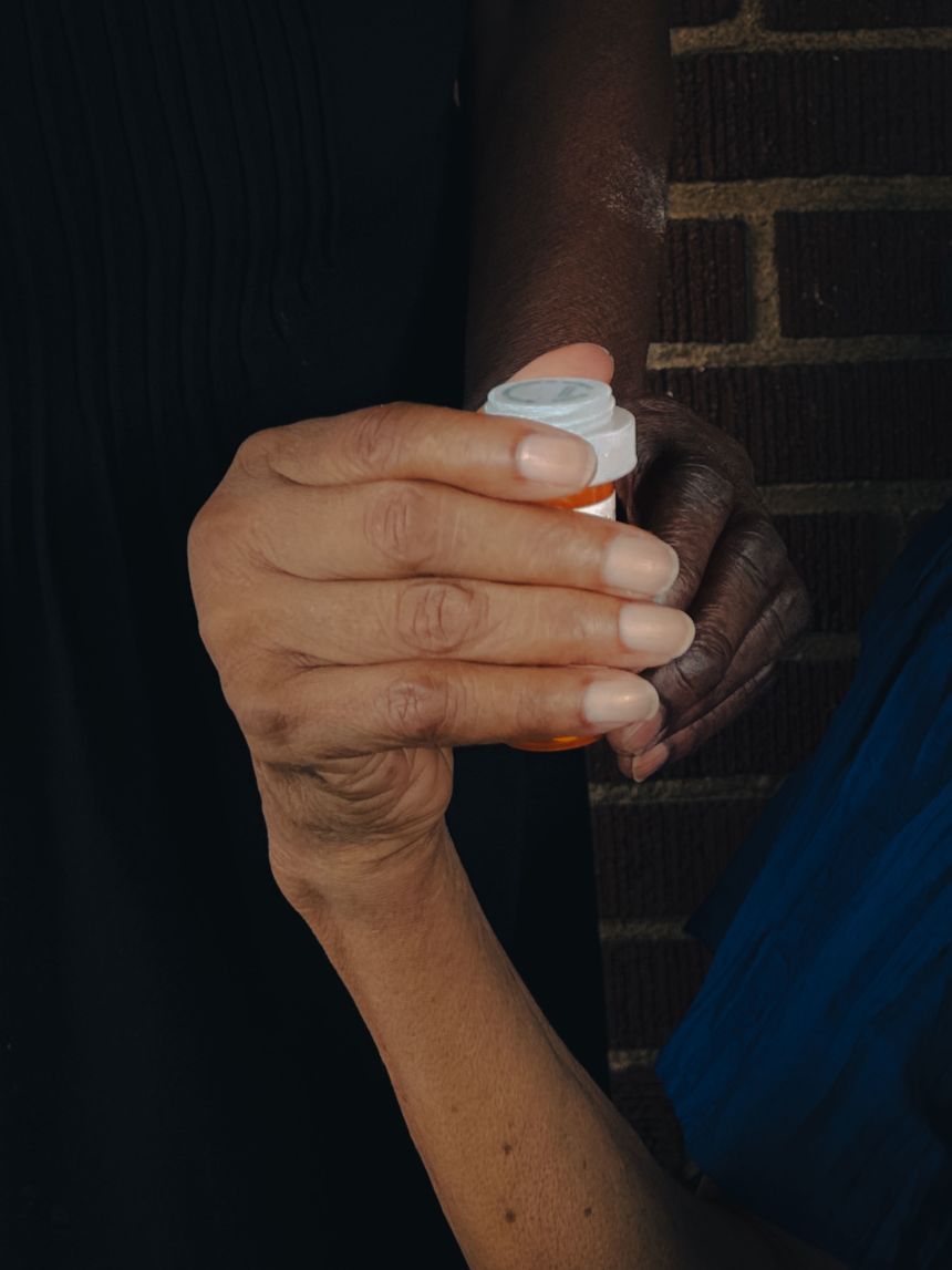 Solange French's home care aide makes sure the 91-year-old takes her medicine and helps with other vital daily tasks.
