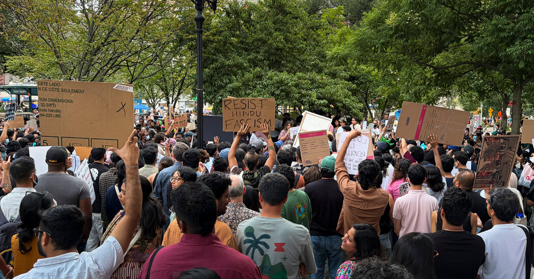 The Indian Diaspora in New York Joins the ‘Cockroach Party’ Protests